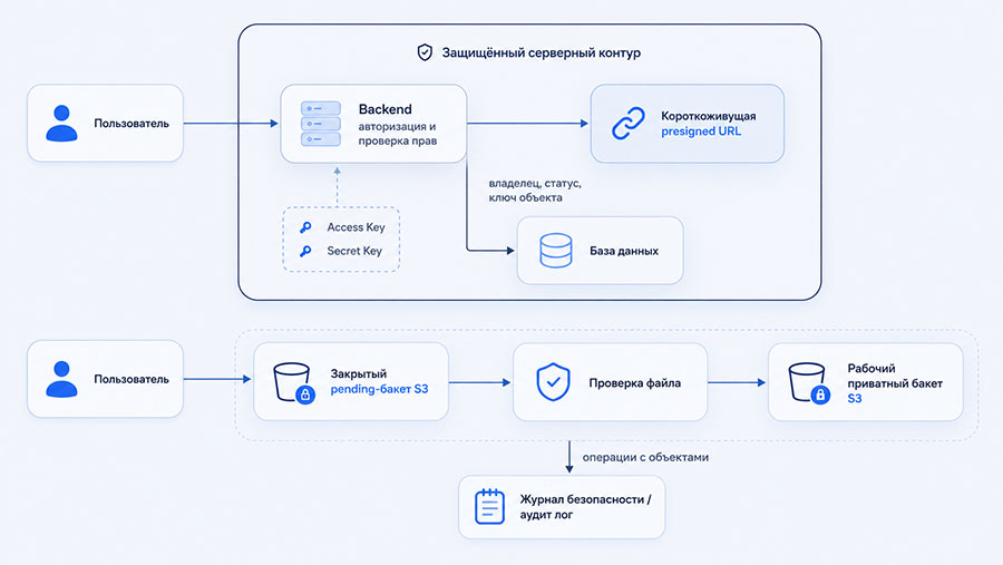 Архитектура защищенного S3-контура